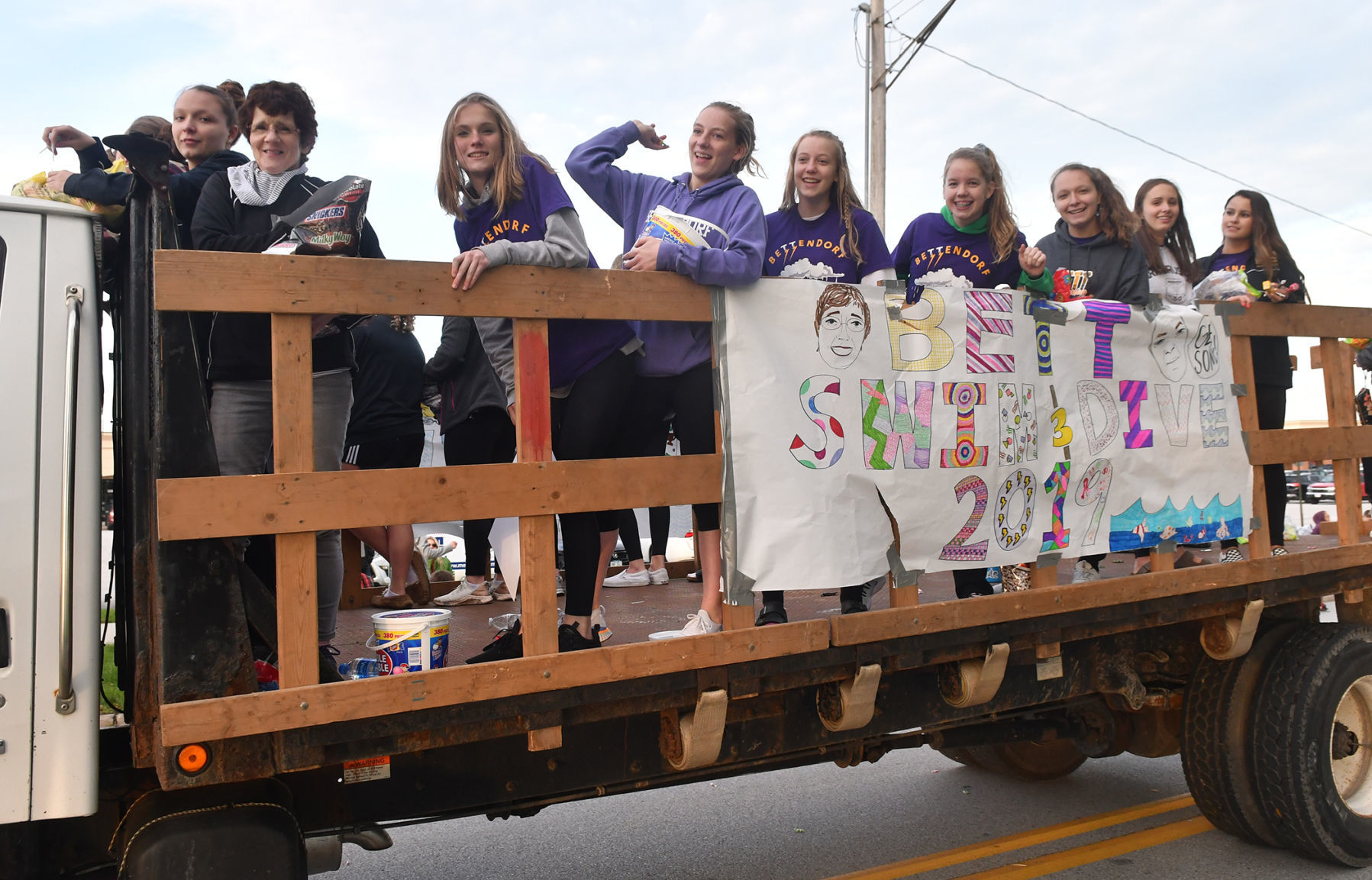 Bettendorf High School homecoming parade.